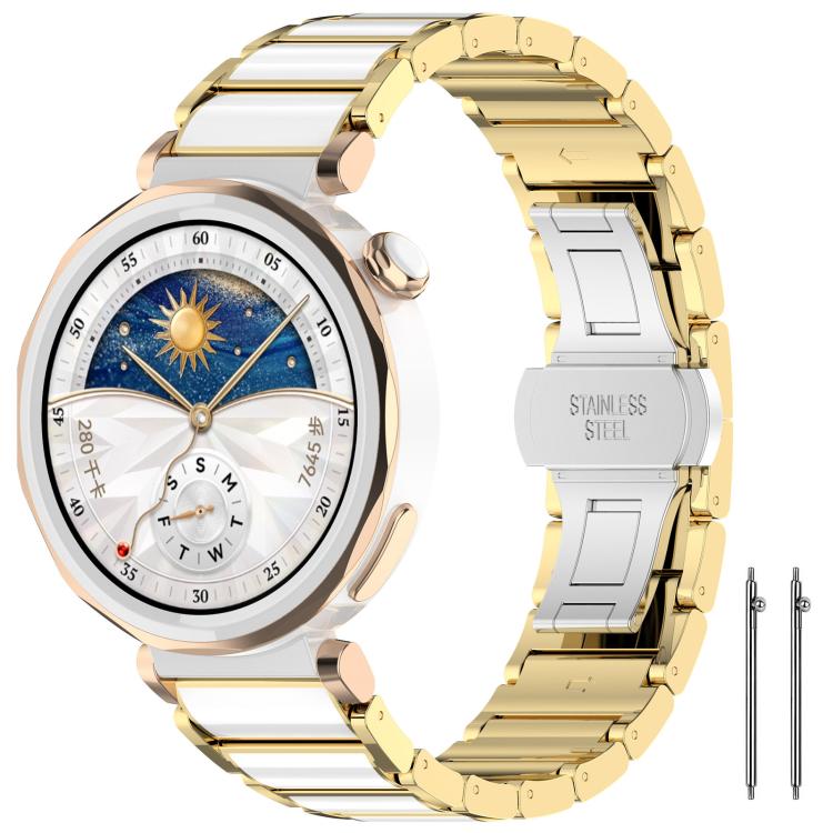 Cinturino per orologio xDfind in ceramica e acciaio inossidabile, For Huawei Watch GT 6 41mm / GT 5 Pro 42mm