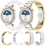 Cinturino per orologio xDfind in ceramica e acciaio inossidabile, For Huawei Watch GT 6 41mm / GT 5 Pro 42mm