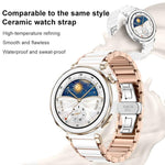 Cinturino per orologio xDfind in ceramica e acciaio inossidabile, For Huawei Watch GT 6 41mm / GT 5 Pro 42mm