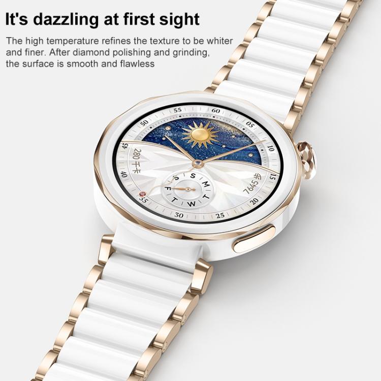 Cinturino per orologio xDfind in ceramica e acciaio inossidabile, For Huawei Watch GT 6 41mm / GT 5 Pro 42mm