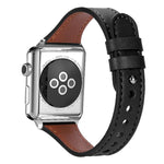 Cinturino per orologio xDfind in vera pelle con doppio anello e rivetto singolo., For Apple Watch 42 / 44 / 45 / 46 / 49mm, For Apple Watch 38 / 40 / 41 / S10 42mm