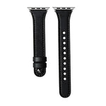 Cinturino per orologio xDfind in vera pelle con doppio anello e rivetto singolo., For Apple Watch 42 / 44 / 45 / 46 / 49mm, For Apple Watch 38 / 40 / 41 / S10 42mm