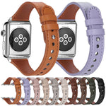 Cinturino per orologio xDfind in vera pelle con doppio anello e rivetto singolo., For Apple Watch 42 / 44 / 45 / 46 / 49mm, For Apple Watch 38 / 40 / 41 / S10 42mm