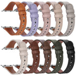Cinturino per orologio xDfind in vera pelle con doppio anello e rivetto singolo., For Apple Watch 42 / 44 / 45 / 46 / 49mm, For Apple Watch 38 / 40 / 41 / S10 42mm