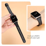 Cinturino per orologio xDfind in vera pelle con doppio anello e rivetto singolo., For Apple Watch 42 / 44 / 45 / 46 / 49mm, For Apple Watch 38 / 40 / 41 / S10 42mm
