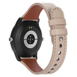 Cinturino per orologio xDfind in vera pelle con doppio anello e rivetto singolo., 20mm, 22mm