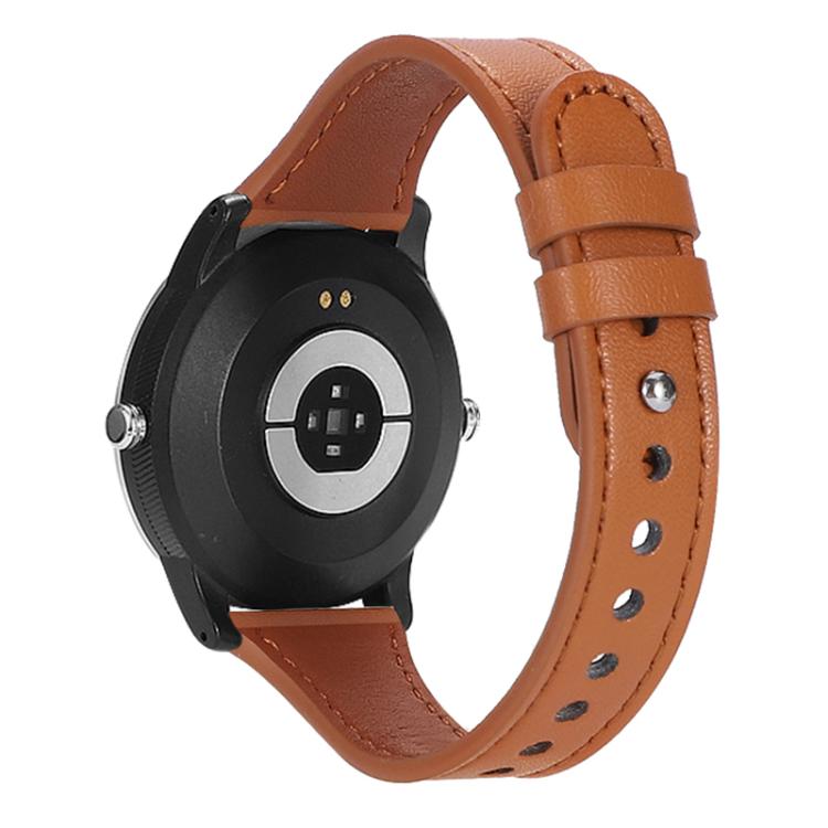 Cinturino per orologio xDfind in vera pelle con doppio anello e rivetto singolo., 20mm, 22mm