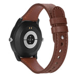 Cinturino per orologio xDfind in vera pelle con doppio anello e rivetto singolo., 20mm, 22mm