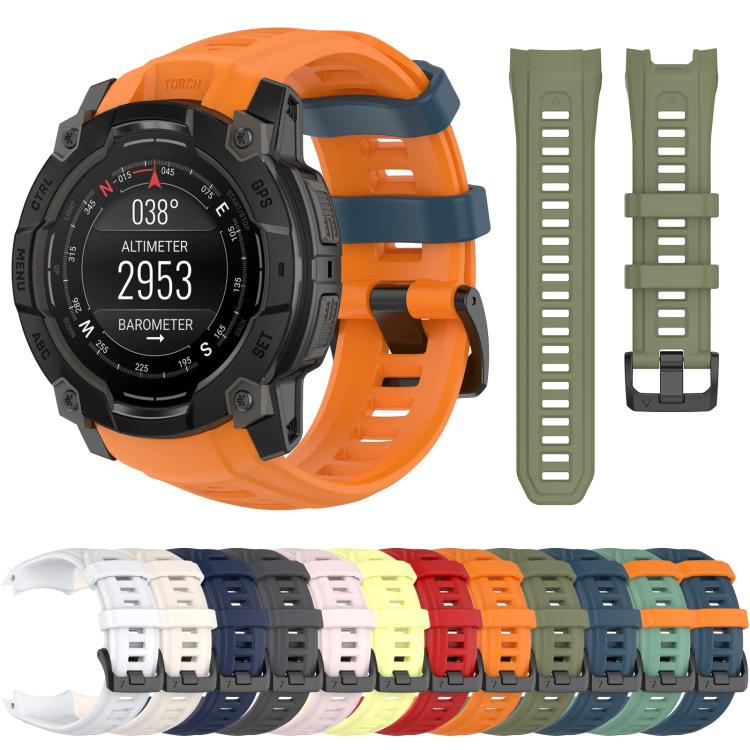 Cinturino per orologio in silicone a sgancio rapido xDfind, For Garmin Instinct 3 AMOLED 50mm / Solar 50mm