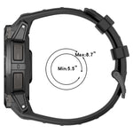 Cinturino per orologio in silicone a sgancio rapido xDfind, For Garmin Instinct 3 AMOLED 45mm / Solar 45mm