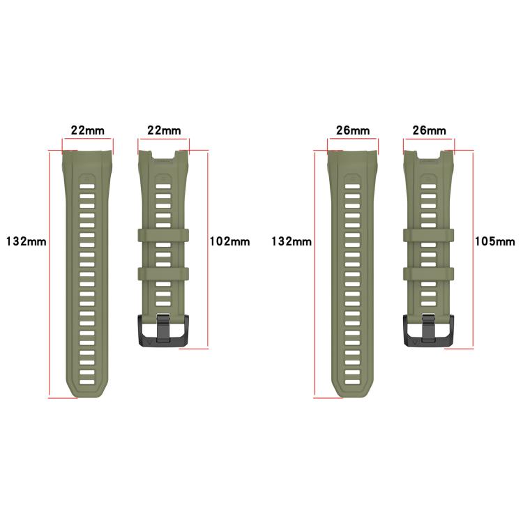 Cinturino per orologio in silicone a sgancio rapido xDfind, For Garmin Instinct 3 AMOLED 50mm / Solar 50mm