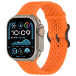 Cinturino per orologio in silicone traspirante xDfind, For Apple Watch 42 / 44 / 45 / 46 / 49mm, For Apple Watch 38 / 40 / 41 / S10 42mm
