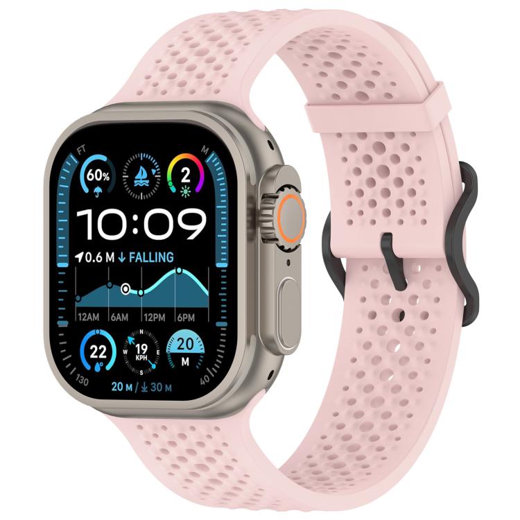 Cinturino per orologio in silicone traspirante xDfind, For Apple Watch 42 / 44 / 45 / 46 / 49mm, For Apple Watch 38 / 40 / 41 / S10 42mm