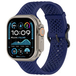 Cinturino per orologio in silicone traspirante xDfind, For Apple Watch 42 / 44 / 45 / 46 / 49mm, For Apple Watch 38 / 40 / 41 / S10 42mm