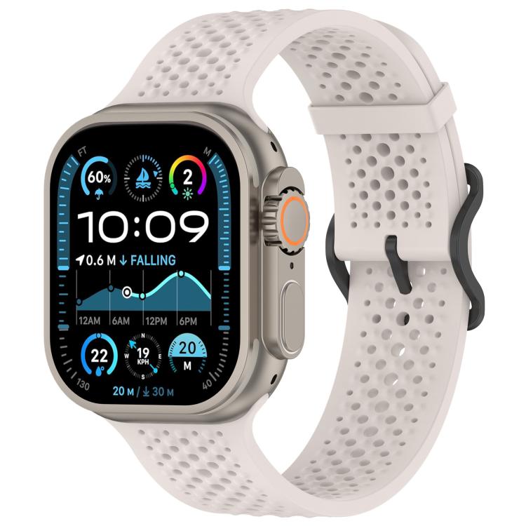 Cinturino per orologio in silicone traspirante xDfind, For Apple Watch 42 / 44 / 45 / 46 / 49mm, For Apple Watch 38 / 40 / 41 / S10 42mm