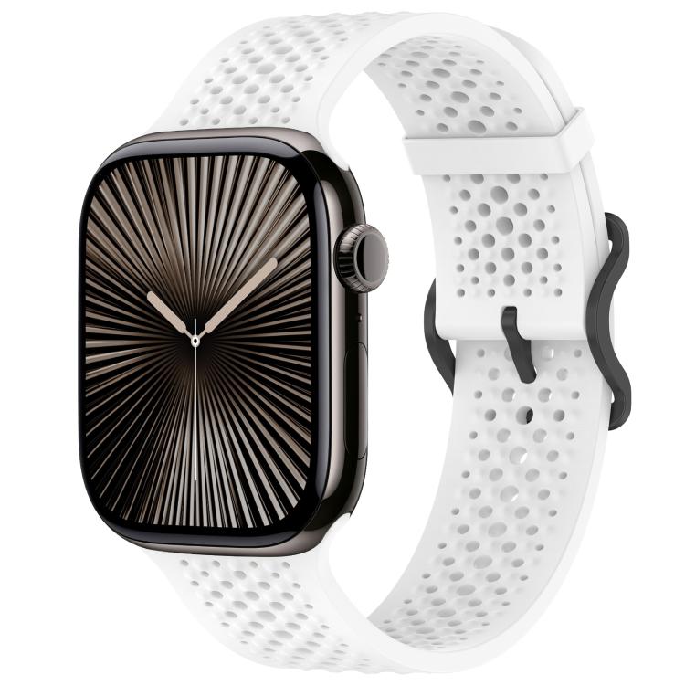 Cinturino per orologio in silicone traspirante xDfind, For Apple Watch 42 / 44 / 45 / 46 / 49mm, For Apple Watch 38 / 40 / 41 / S10 42mm