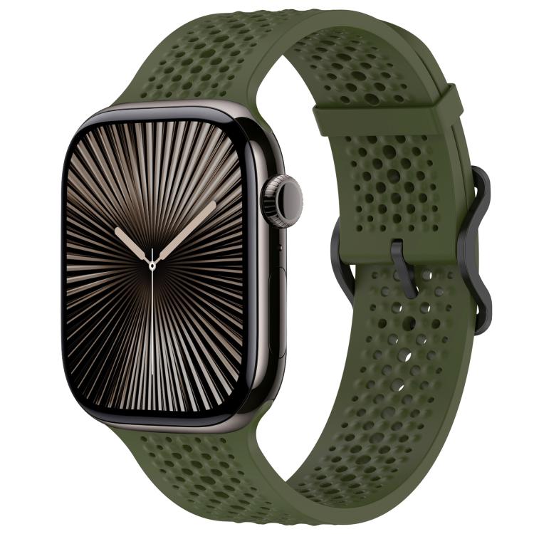 Cinturino per orologio in silicone traspirante xDfind, For Apple Watch 42 / 44 / 45 / 46 / 49mm, For Apple Watch 38 / 40 / 41 / S10 42mm