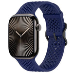 Cinturino per orologio in silicone traspirante xDfind, For Apple Watch 42 / 44 / 45 / 46 / 49mm, For Apple Watch 38 / 40 / 41 / S10 42mm