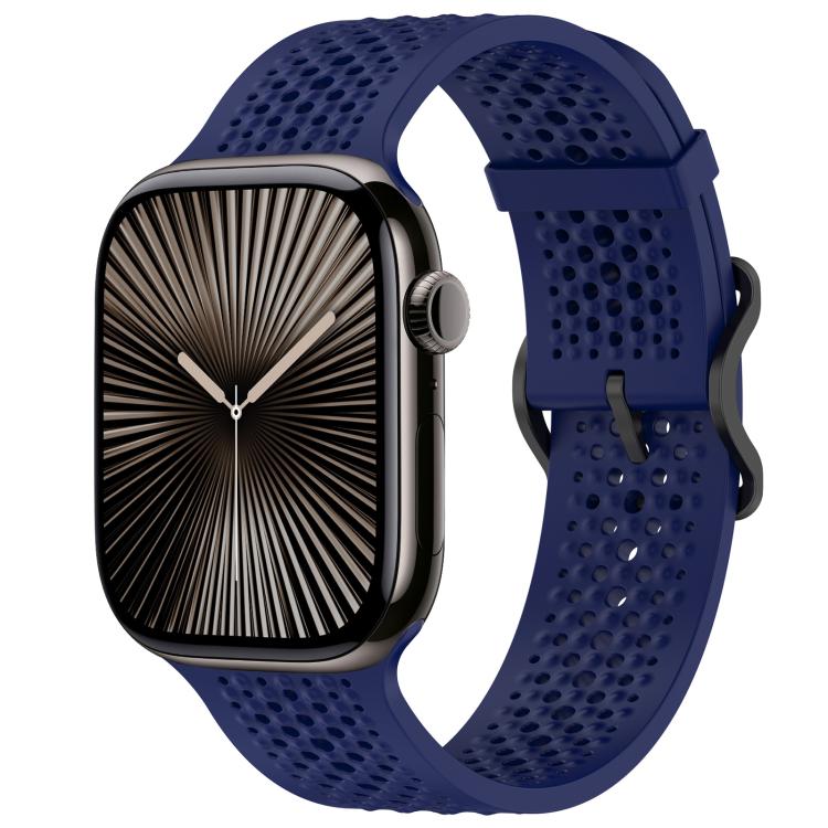 Cinturino per orologio in silicone traspirante xDfind, For Apple Watch 42 / 44 / 45 / 46 / 49mm, For Apple Watch 38 / 40 / 41 / S10 42mm