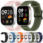 Cinturino per orologio in silicone traspirante xDfind, For Xiaomi Band 10 Pro / 9 Pro / Redmi Watch 6, For Redmi Watch 3 Active / Watch 3 Lite