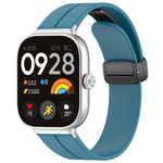 Cinturino per orologio in silicone nero con fibbia pieghevole e scanalatura piatta xDfind, For Xiaomi Band 10 Pro / 9 Pro / Redmi Watch 6, For Redmi Watch 3 Active / Watch 3 Lite