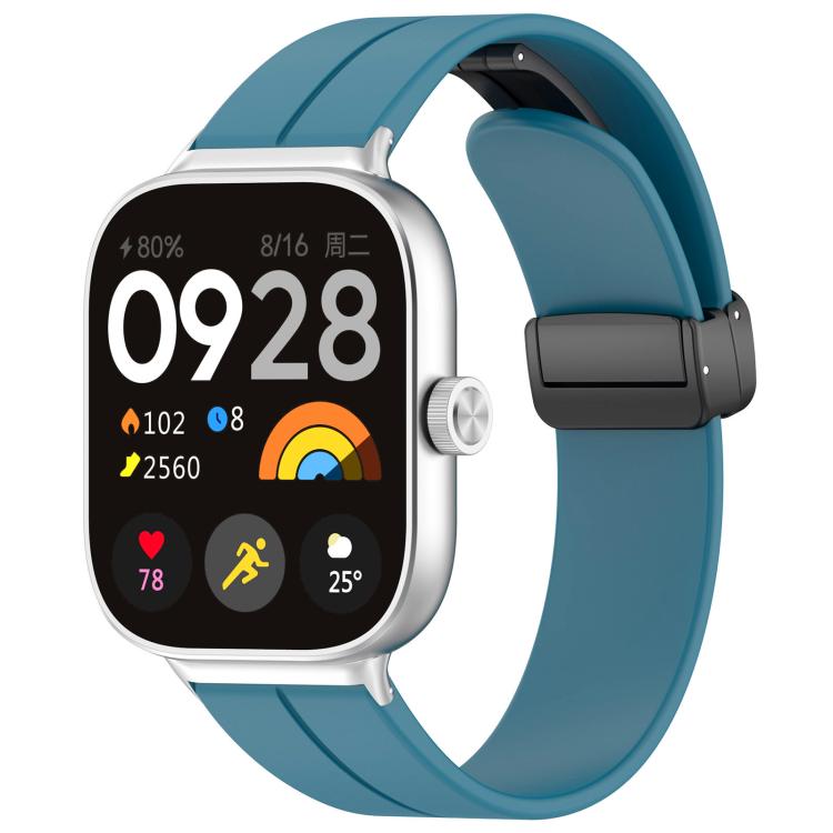 Cinturino per orologio in silicone nero con fibbia pieghevole e scanalatura piatta xDfind, For Xiaomi Band 10 Pro / 9 Pro / Redmi Watch 6, For Redmi Watch 3 Active / Watch 3 Lite