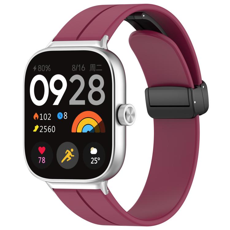 Cinturino per orologio in silicone nero con fibbia pieghevole e scanalatura piatta xDfind, For Xiaomi Band 10 Pro / 9 Pro / Redmi Watch 6, For Redmi Watch 3 Active / Watch 3 Lite