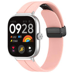 Cinturino per orologio in silicone nero con fibbia pieghevole e scanalatura piatta xDfind, For Xiaomi Band 10 Pro / 9 Pro / Redmi Watch 6, For Redmi Watch 3 Active / Watch 3 Lite