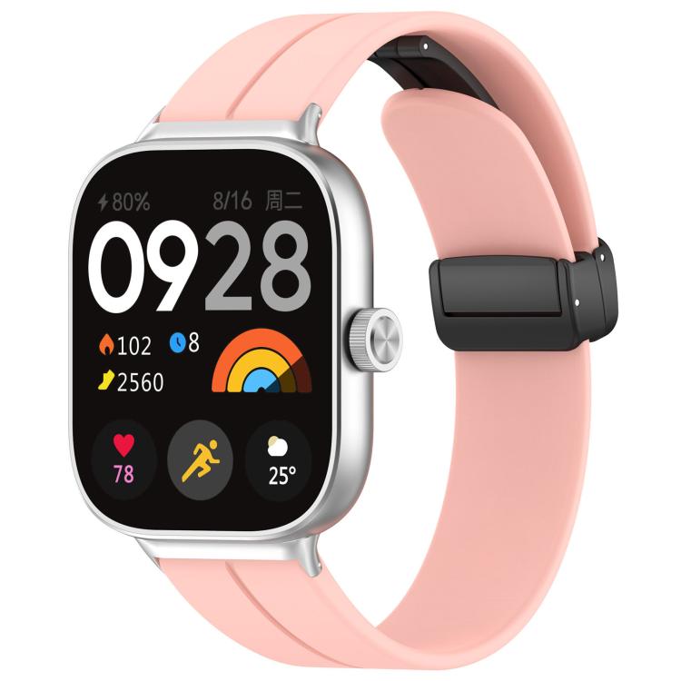 Cinturino per orologio in silicone nero con fibbia pieghevole e scanalatura piatta xDfind, For Xiaomi Band 10 Pro / 9 Pro / Redmi Watch 6, For Redmi Watch 3 Active / Watch 3 Lite