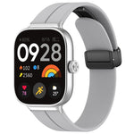 Cinturino per orologio in silicone nero con fibbia pieghevole e scanalatura piatta xDfind, For Xiaomi Band 10 Pro / 9 Pro / Redmi Watch 6, For Redmi Watch 3 Active / Watch 3 Lite