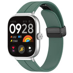 Cinturino per orologio in silicone nero con fibbia pieghevole e scanalatura piatta xDfind, For Xiaomi Band 10 Pro / 9 Pro / Redmi Watch 6, For Redmi Watch 3 Active / Watch 3 Lite