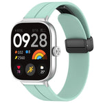 Cinturino per orologio in silicone nero con fibbia pieghevole e scanalatura piatta xDfind, For Xiaomi Band 10 Pro / 9 Pro / Redmi Watch 6, For Redmi Watch 3 Active / Watch 3 Lite