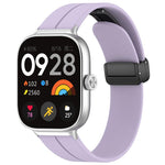 Cinturino per orologio in silicone nero con fibbia pieghevole e scanalatura piatta xDfind, For Xiaomi Band 10 Pro / 9 Pro / Redmi Watch 6, For Redmi Watch 3 Active / Watch 3 Lite