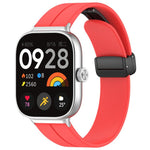 Cinturino per orologio in silicone nero con fibbia pieghevole e scanalatura piatta xDfind, For Xiaomi Band 10 Pro / 9 Pro / Redmi Watch 6, For Redmi Watch 3 Active / Watch 3 Lite