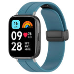 Cinturino per orologio in silicone nero con fibbia pieghevole e scanalatura piatta xDfind, For Xiaomi Band 10 Pro / 9 Pro / Redmi Watch 6, For Redmi Watch 3 Active / Watch 3 Lite