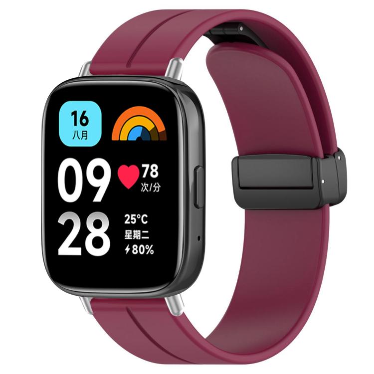 Cinturino per orologio in silicone nero con fibbia pieghevole e scanalatura piatta xDfind, For Xiaomi Band 10 Pro / 9 Pro / Redmi Watch 6, For Redmi Watch 3 Active / Watch 3 Lite