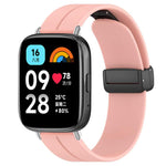 Cinturino per orologio in silicone nero con fibbia pieghevole e scanalatura piatta xDfind, For Xiaomi Band 10 Pro / 9 Pro / Redmi Watch 6, For Redmi Watch 3 Active / Watch 3 Lite