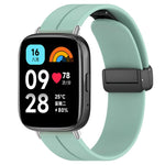 Cinturino per orologio in silicone nero con fibbia pieghevole e scanalatura piatta xDfind, For Xiaomi Band 10 Pro / 9 Pro / Redmi Watch 6, For Redmi Watch 3 Active / Watch 3 Lite