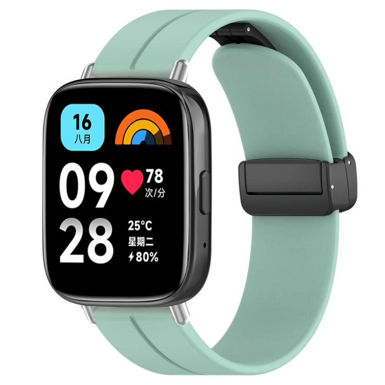 Cinturino per orologio in silicone nero con fibbia pieghevole e scanalatura piatta xDfind, For Xiaomi Band 10 Pro / 9 Pro / Redmi Watch 6, For Redmi Watch 3 Active / Watch 3 Lite