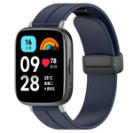 Cinturino per orologio in silicone nero con fibbia pieghevole e scanalatura piatta xDfind, For Xiaomi Band 10 Pro / 9 Pro / Redmi Watch 6, For Redmi Watch 3 Active / Watch 3 Lite