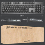Logitech K845 Backlit Mechanical Wired Keyboard, Cable Length: 1.8m, TTC Brown Axis, TTC Red Axis, TTC Blue Axis