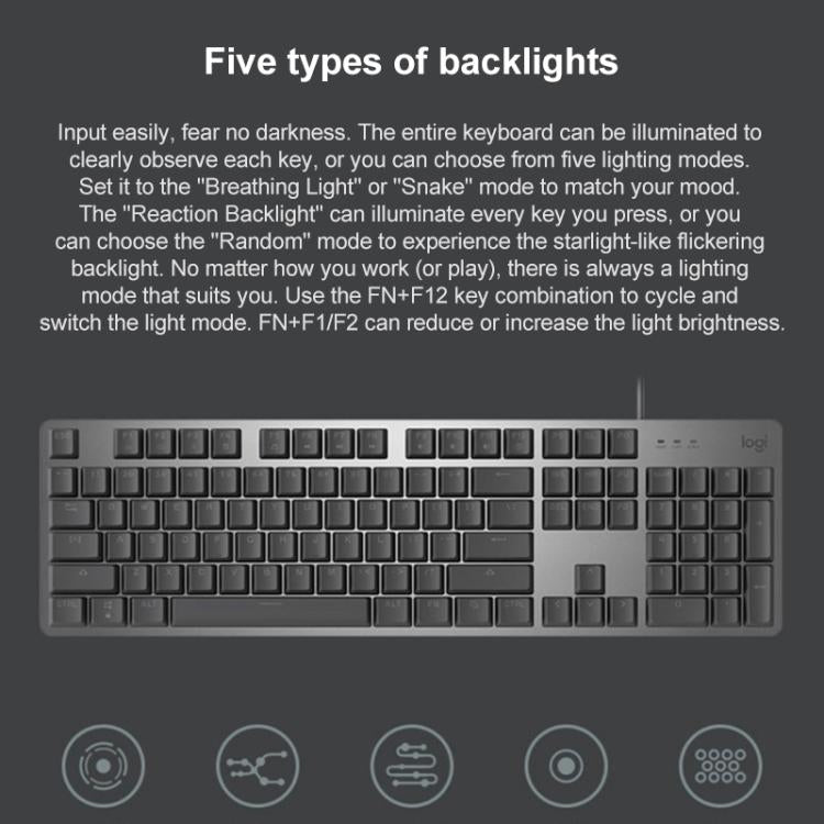 Logitech K845 Backlit Mechanical Wired Keyboard, Cable Length: 1.8m, TTC Brown Axis, TTC Red Axis, TTC Blue Axis