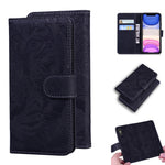 Custodia in pelle a ribalta orizzontale con motivo a tigre in rilievo con supporto, slot per carte e portafoglio, For iPhone 11, For iPhone 11 Pro, For iPhone 11 Pro Max, For iPhone XS / X