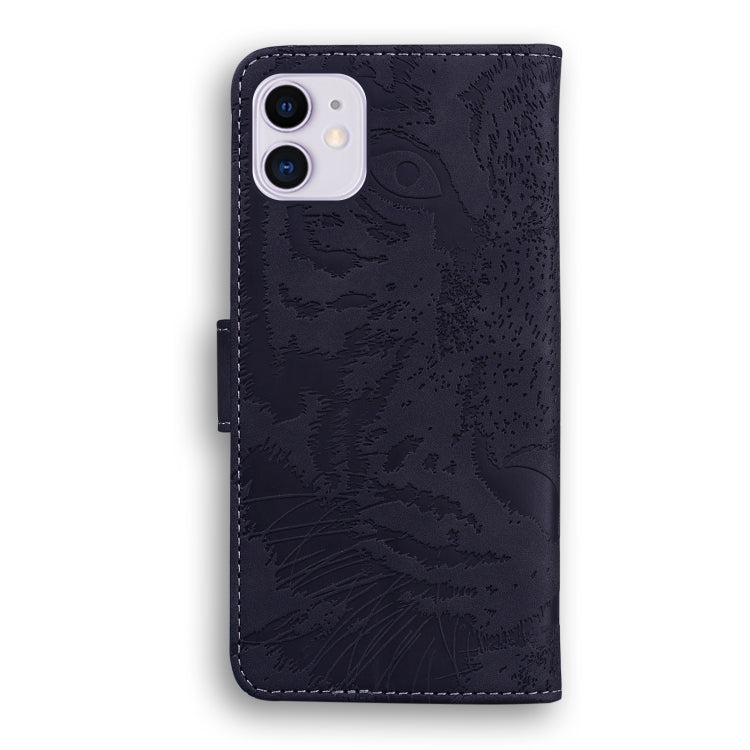 Custodia in pelle a ribalta orizzontale con motivo a tigre in rilievo con supporto, slot per carte e portafoglio, For iPhone 11, For iPhone 11 Pro, For iPhone 11 Pro Max, For iPhone XS / X