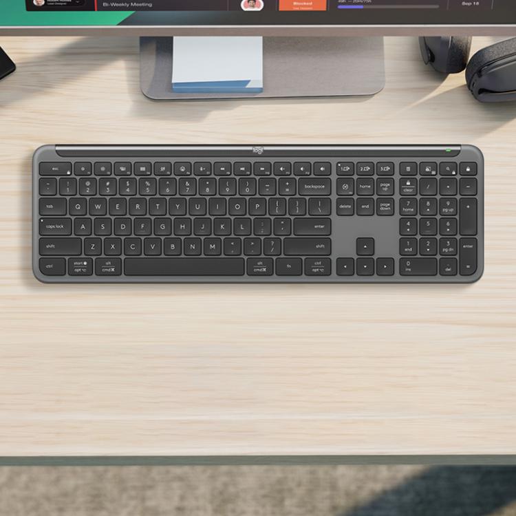 Logitech K950 Slim Silent Wireless Bluetooth Keyboard, K950