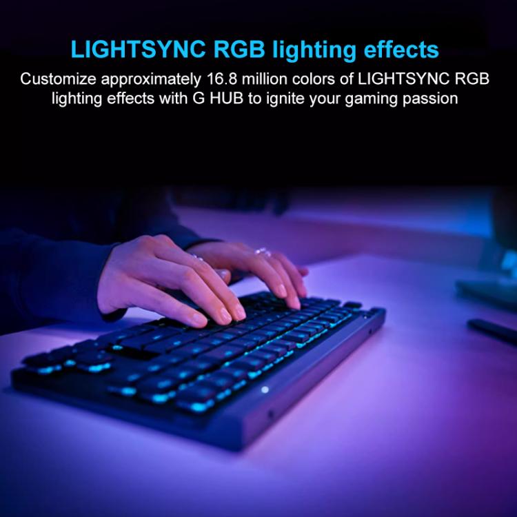Logitech G515 LIGHTSPEED TKL Wireless Low-Profile Mechanical Gaming Keyboard, GX-T Mechanical Switches