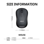 Logitech M240 1000dpi Silent Wireless Bluetooth Mouse, M240