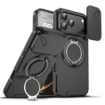 Custodia per telefono con anello scorrevole per fotocamera, For iPhone 17 Pro Max, For iPhone 17 Pro, For iPhone 17