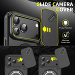 Custodia per telefono con anello scorrevole per fotocamera, For iPhone 17 Pro Max, For iPhone 17 Pro, For iPhone 17