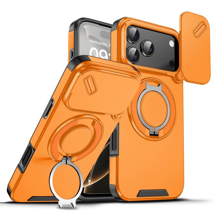 Custodia per telefono con anello scorrevole per fotocamera, For iPhone 17 Pro Max, For iPhone 17 Pro, For iPhone 17